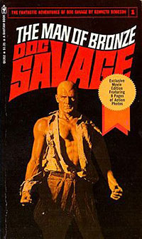 Bantam Paperback's reprint of "Doc Savage: The Man of Bronze"