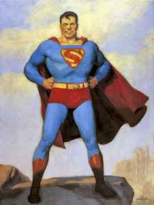 Superman, painted by pulp artist H.J. Ward