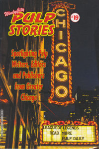 The cover of 'Windy City Pulp Stories' #19 shows the Chicago theatre marquee.