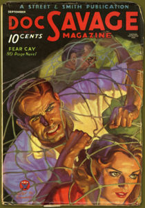 Pat Savage was featured on the cover of "Doc Savage" (September 1934)