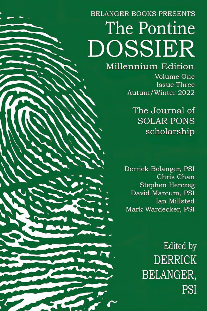 The Pontine Dossier, Millennium Edition, Vol. 1, No. 3