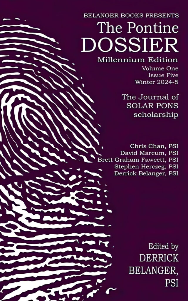 The Pontine Dossier, Millennium Edition, Vol. 1, No. 5