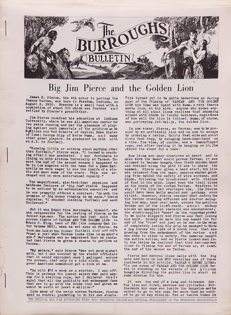 The Burroughs Bulletin #13
