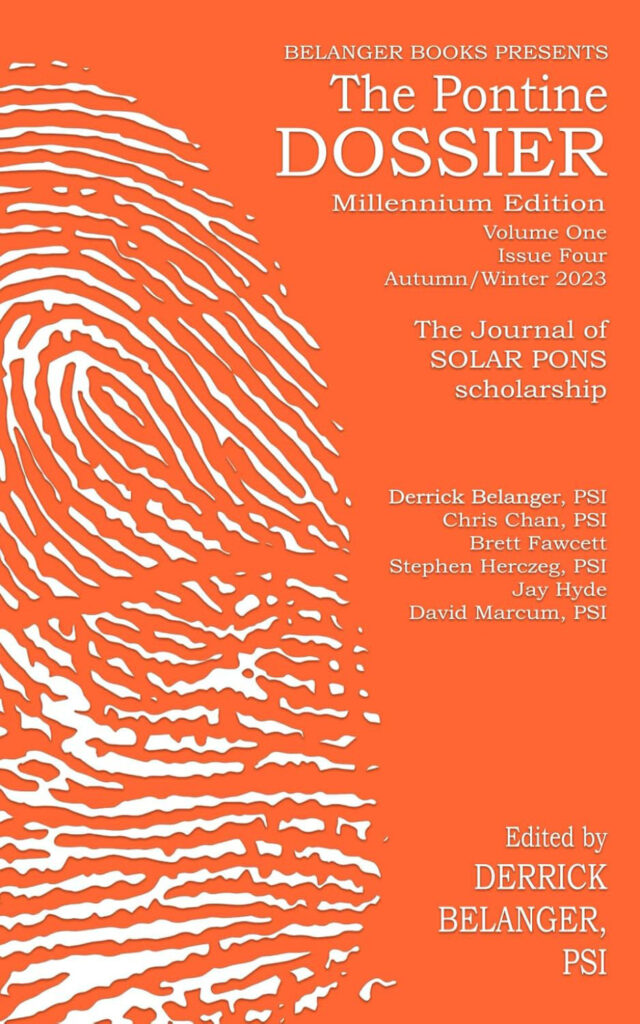 The Pontine Dossier, Millennium Edition, Vol. 1, No. 4