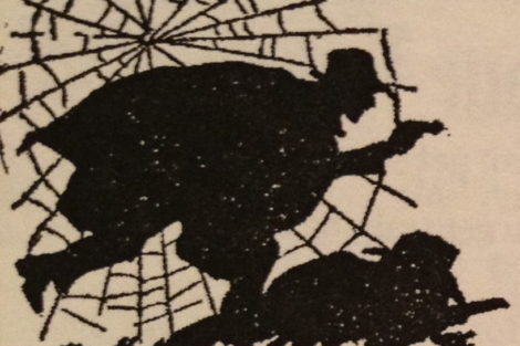 Interior artwork from the pulp, showing The Spider