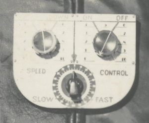 The controls for Larry Martin's flying suit.
