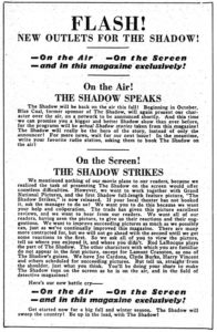 Full page ad from The Shadow magazine September 15, 1937.