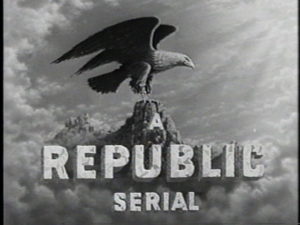 The logo Republic studios used for their serials.