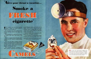 Old advertisement for Camel cigarettes.
