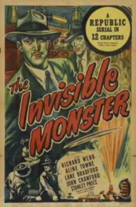 One-sheet poster for The Invisible Monster.