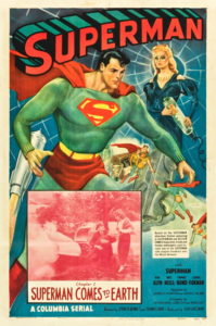 Lobby card for chapter one of Superman.