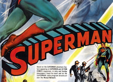 Original theater poster for Superman.