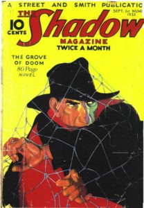 Pulp magazine cover for The Grove of Doom.
