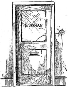  The B. Jonas office in the pulp stories.