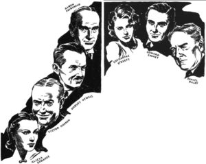 The guest cast in this issue's story.