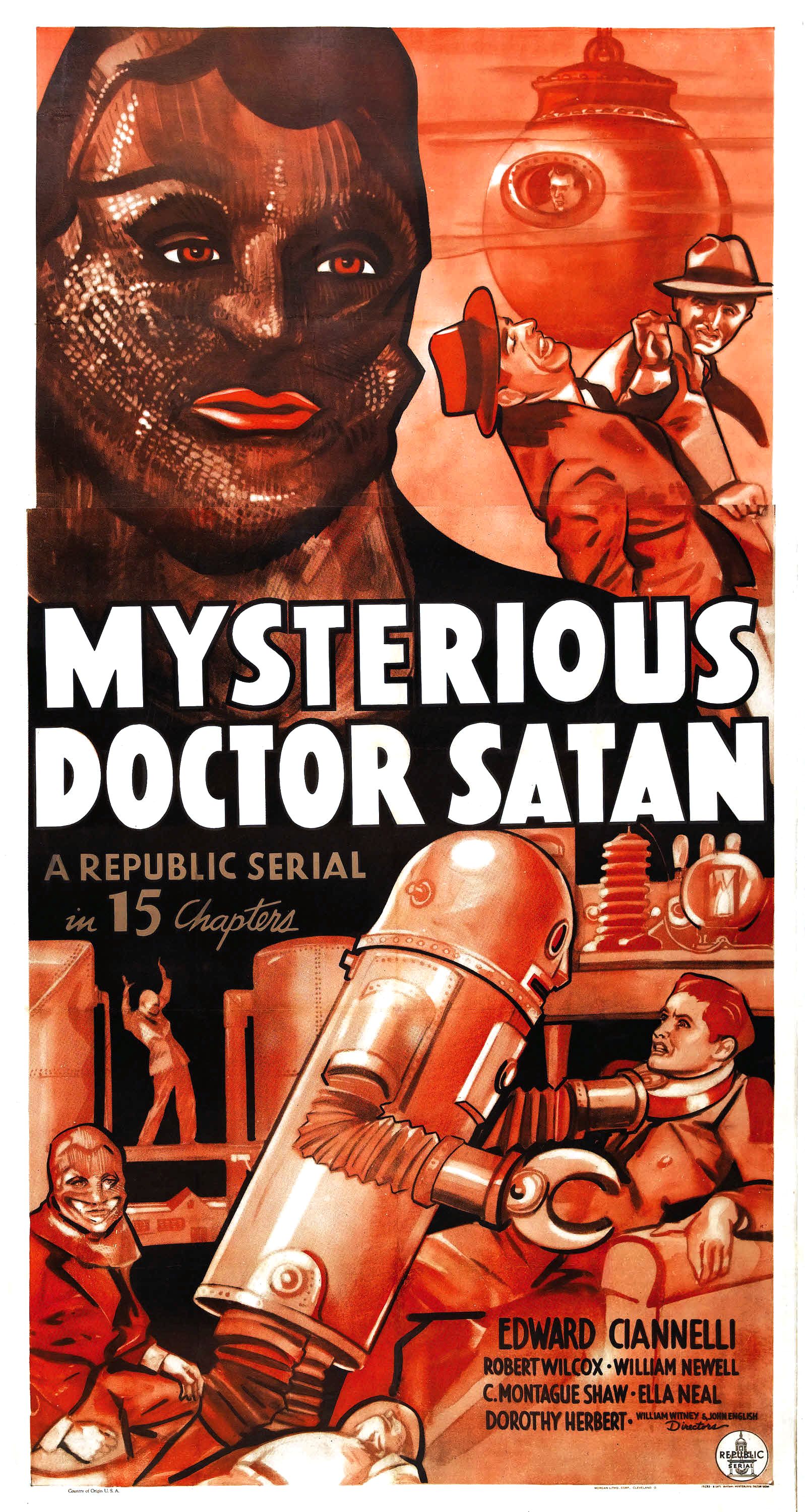 Movie poster for Mysterious Doctor Satan.