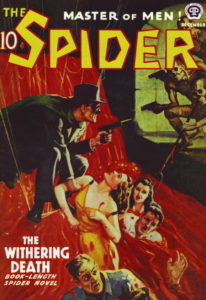 The pulp cover in lurid, pulpy red!