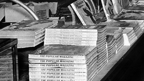 Here is a detail from the previous photo of an Anaheim, Calif., store showing early 1911 issues of "The Popular Magazine."