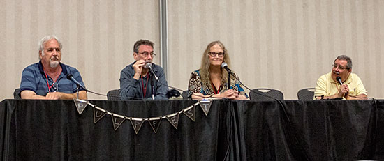 Anthony Tollin, Will Murray, Michelle Nolan and moderator Tony Isabella discuss the history of Street & Smith comics.