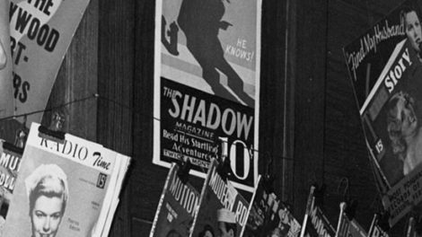 Here's a close-up of "The Shadow" promo poster from the previous image.