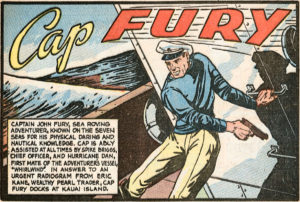 "Cap Fury" panel from "Shadow Comics"