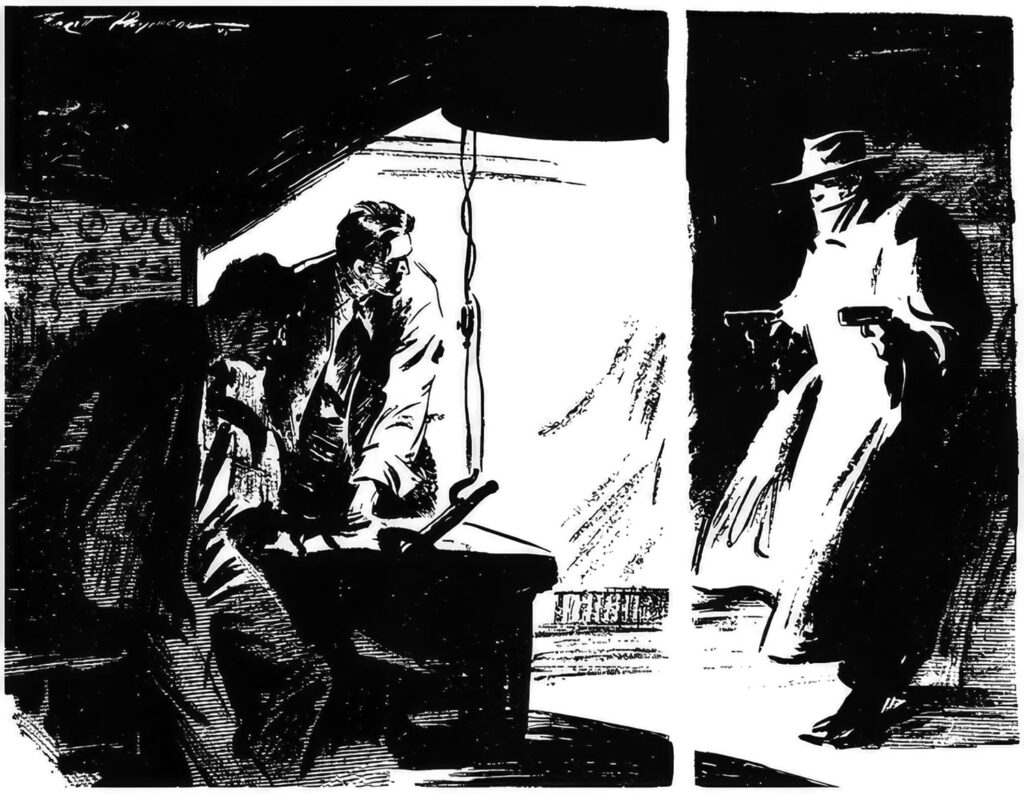 Everett Raymond Kinstler illustration from The Shadow