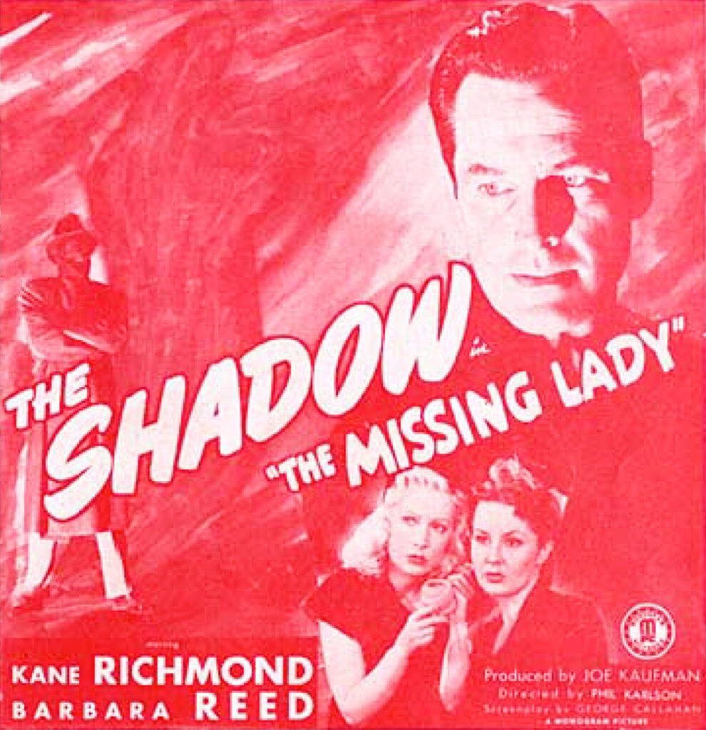 The Shadow: The Missing Lady press book