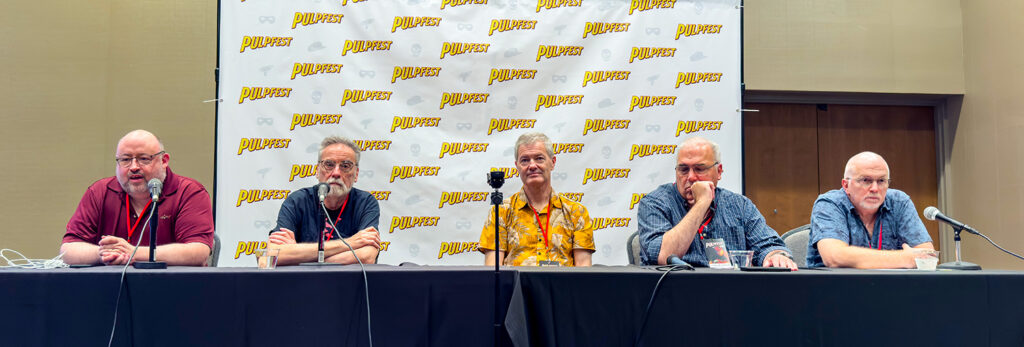 William Patrick Maynard, Will Murray, Morgan Holmes, Craig McDonald, and John Bruening talk about pulp fictioneers and their personal demons