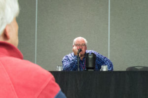 The panel included (from left) Ed Hulse, Barry Traylor and Mike Chomko.
