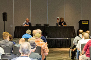 This panel included (from left) Dr. Art Sippo and Michael Croteau.