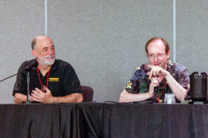 The panel included (from left) John Gunnison, Doug Ellis and Ed Hulse.