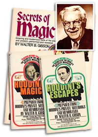Walter Gibson and three of his books on magic
