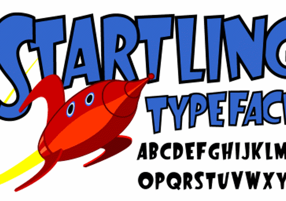 Startling typeface