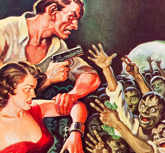 Illustration from “The House in the Magnolias" (Strange Tales, June 1932)