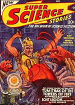 Super Science Stories for November 1941, featuring the first appearance by Ray Bradbury