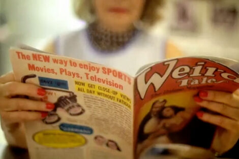 A mocked-up "Weird Tales" from Toro y Moi's music video for "Low Shoulder"