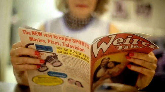 A mocked-up "Weird Tales" from Toro y Moi's music video for "Low Shoulder"