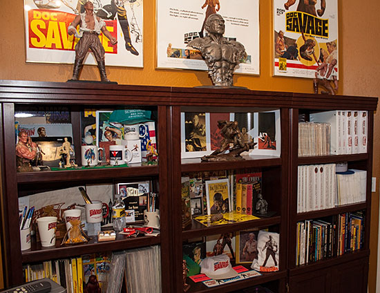 A small portion of Jay's Doc Savage collection