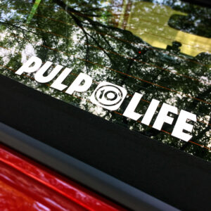 Pulp Life window sticker