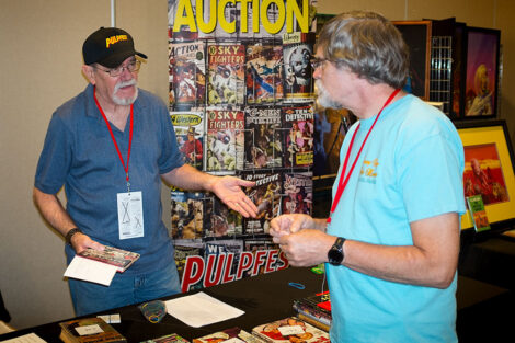 The dealers room at PulpFest 2017